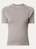T-shirt met ronde hals - Taupe