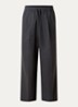 Wide fit broek met steekzakken - Donkergrijs