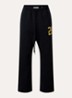 Wide fit joggingbroek met flockprint - Zwart