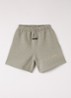Wide fit korte joggingbroek met logoprint - Grijsmele
