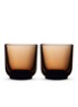 Pirch cappuccino glas set van 2 - Bruin