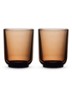 Pirch latte glas set van 2 - Bruin