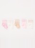 Sokken met logoprint in 5-pack - Roze