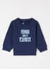Sweater met logoprint - Donkerblauw