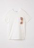 T-shirt met logoprint - Gebroken wit