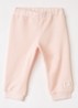 Tapered fit joggingbroek met 3D logo - Roze