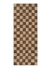 Check tafelloper 180 x 70 cm - Donkerbruin