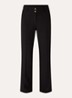 Lonni high waist tapered fit pantalon met steekzakken - Zwart