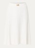 Malya midi rok met structuur - Creme