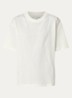 Odilla T-shirt met flock logoprint - Wit