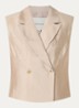 Orlando double-breasted gilet - Beige