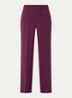 Paloma high waist straight fit pantalon met steekzakken - Bordeauxrood
