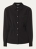 Peggi blouse met borstzak - Zwart