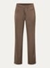 Pomeline high waist straight fit pantalon van satijn - Bruin