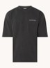 Boxy T-shirt met logo - Antraciet