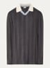 Grofgebreide pullover met logo - Antraciet