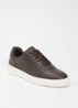 Mondo Grain sneaker van leer - Donkerbruin