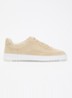 Mondo Perforated sneaker van suède - Beige