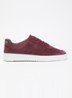 Mondo Perforated sneaker van suède - Bordeauxrood