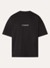 Box T-shirt met logoprint - Zwart