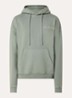 Hoodie met logo- en backprint - Groen
