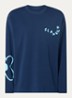 Longsleeve met logoprint - Donkerblauw