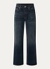 Loose fit jeans met donkere wassing - Indigo