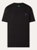Rubber T-shirt met logo - Zwart