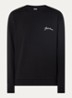 Sweater met logoborduring - Zwart