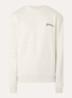 Sweater met logoborduring - Lichtgrijs