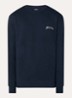 Sweater met logoborduring - Donkerblauw