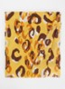 Sjaal met dierenprint 70 x 190 cm - Geel