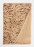 Sjaal met dierenprint en glitter 70 x 190 cm - Bruin