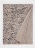 Sjaal met dierenprint en glitter 70 x 190 cm - Grijs