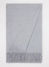 Sjaal met franjes 200 x 35 cm  - Turquoise