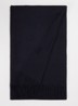 Sjaal met franjes 200 x 35 cm  - Donkerblauw