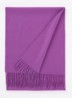 Sjaal met franjes 200 x 35 cm  - Paars