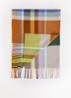 Sjaal met franjes 35 x 190 cm - Groen