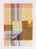 Sjaal met franjes 35 x 190 cm - Geel