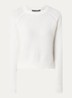 Lilly grofgebreide trui met stretch  - Wit