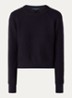 Lilly grofgebreide trui met stretch  - Donkerblauw