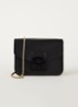 Metropolis Mini crossbodytas van leer - Zwart