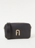 Primula S crossbodytas van leer - Zwart