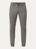 Skinny fit chino met steekzakken - Grijs