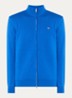 Fijngebreid vest met logoborduring - Donkerblauw