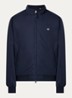 Gewatteerd jack met logoborduring en ritszakken - Donkerblauw
