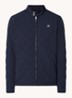 Gewatteerd windjack met quilt patroon - Blauw
