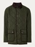 Jack met quilt patroon en klepzakken - Legergroen