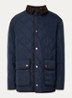 Jack met quilt patroon en klepzakken - Donkerblauw