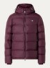 Puffer jack met capuchon en ritszakken - Beige
